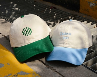 Czapka z haftowanym tekstem, czapka typu trucker w stylu vintage, czapka baseballowa retro, spersonalizowana czapka, prezent dla młodej mamy i taty, czapka baseballowa unisex.