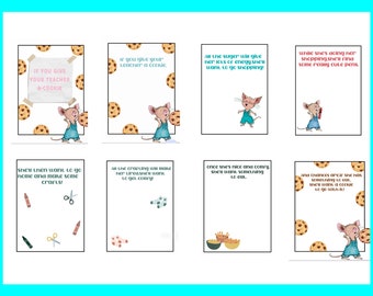 If You Give Your Teacher a Cookie, Teacher Appreciation Gift End of Year Teacher Gifts Book Template Gift