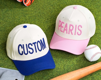 Custom 3D Text Baseball Cap, Personalized Name Hat, Matching Team Hats, Event Keepsake Gift
