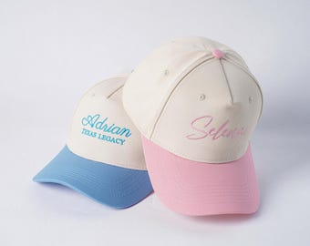 Personalized Logo Embroidered Cap,Custom Text Hat,Vintage Style Trucker Hat,Retro Baseball Hat, Bachelorette Party Hat,Unisex Baseball Hat