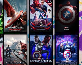 Captain America Brave New World filmposter 2025, kunst aan de muur, klassieke filmposters, verzamelobjecten filmfans