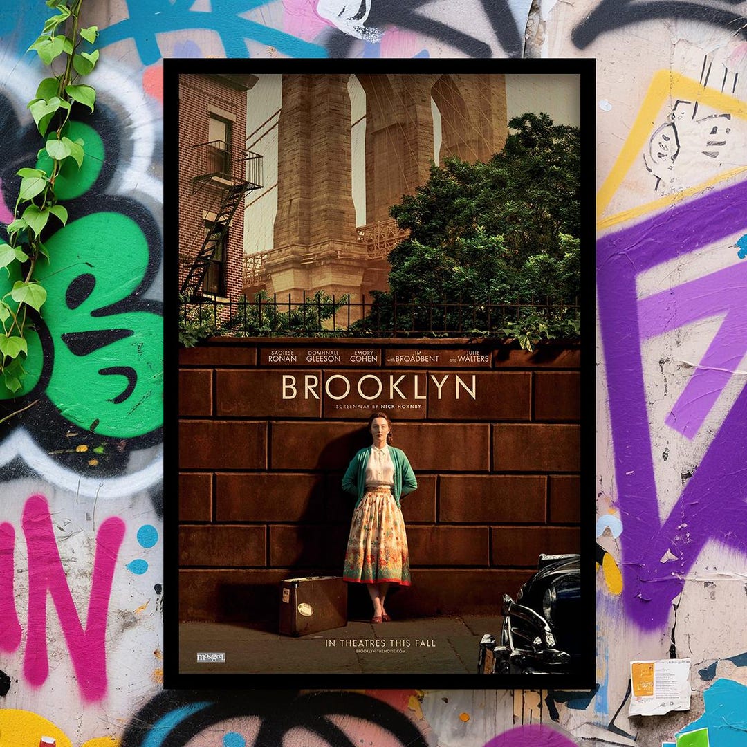 Brooklyn Movie Poster, Wall Art, Classic Movie Posters, Film Fan