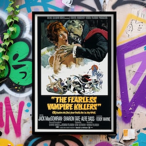 The Fearless Vampire Killers Movie Poster, Wall Art, Classic Movie Posters, Vintage Film Fan Collectibles