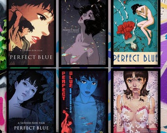 Perfect Blue Poster, Wall Art, Classic Movie Posters, Film Fan Collectibles