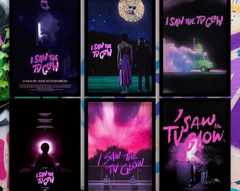 Póster de la película "Vi el resplandor del televisor", arte para pared, pósteres de películas clásicas, artículos de colección para cinéfilos.
