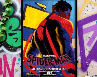 Same Day Shipping SPIDER-MAN Across The Spider-Verse Miguel O'Hara Poster, Wall Art, Classic Movie Posters, Film Fan Collectibles