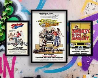 Póster de la película Smokey y el bandido, arte mural, pósteres de películas clásicas, artículos de colección para aficionados al cine