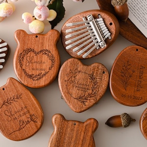 Piano de pulgar portátil, piano de dedo personalizado de 8 teclas, piano de dedo de alta calidad, regalo de música personalizado para llevar, instrumento de curación con sonido grabado