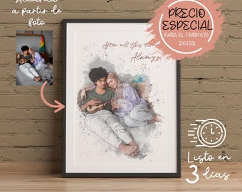 Regalo para aniversario de boda, regalo para mujer, regalo para marido, regalo compromiso, regalo de primer aniversario, regalo boda