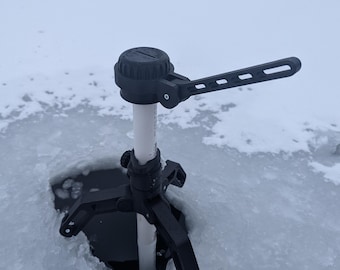 Garmin Live Scope ice fishing transducer pole LVS32 with cable protector. PVC pipe NOT INCLUDED!!!!!!!!!