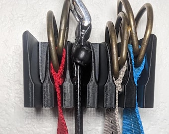 Wall Mounted Belt Holder for 6 Belt NO HOLES nedded Command Strips, Belts NOT included