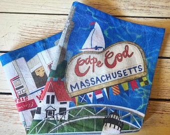 Hand-Drawn Cape Cod, MA Dish or Tea Towel