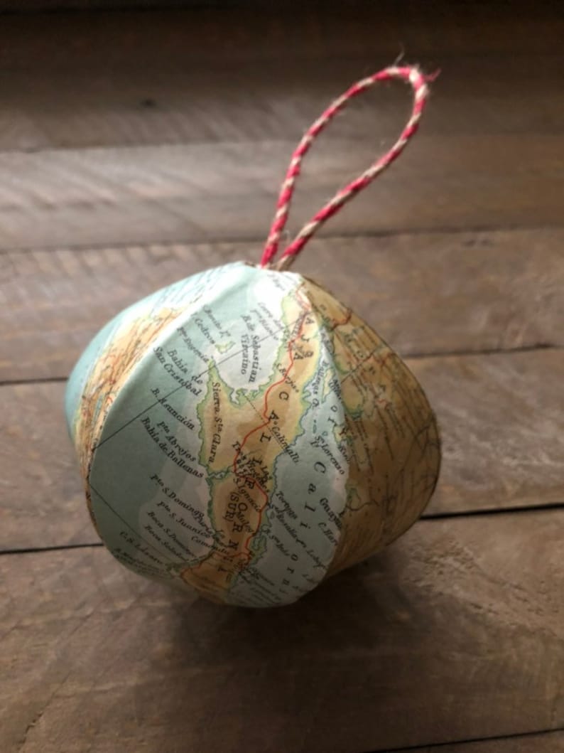 Christmas Ornament Souvenir Wholesale Custom 6-sided Mini-Globe You pick the city state country area