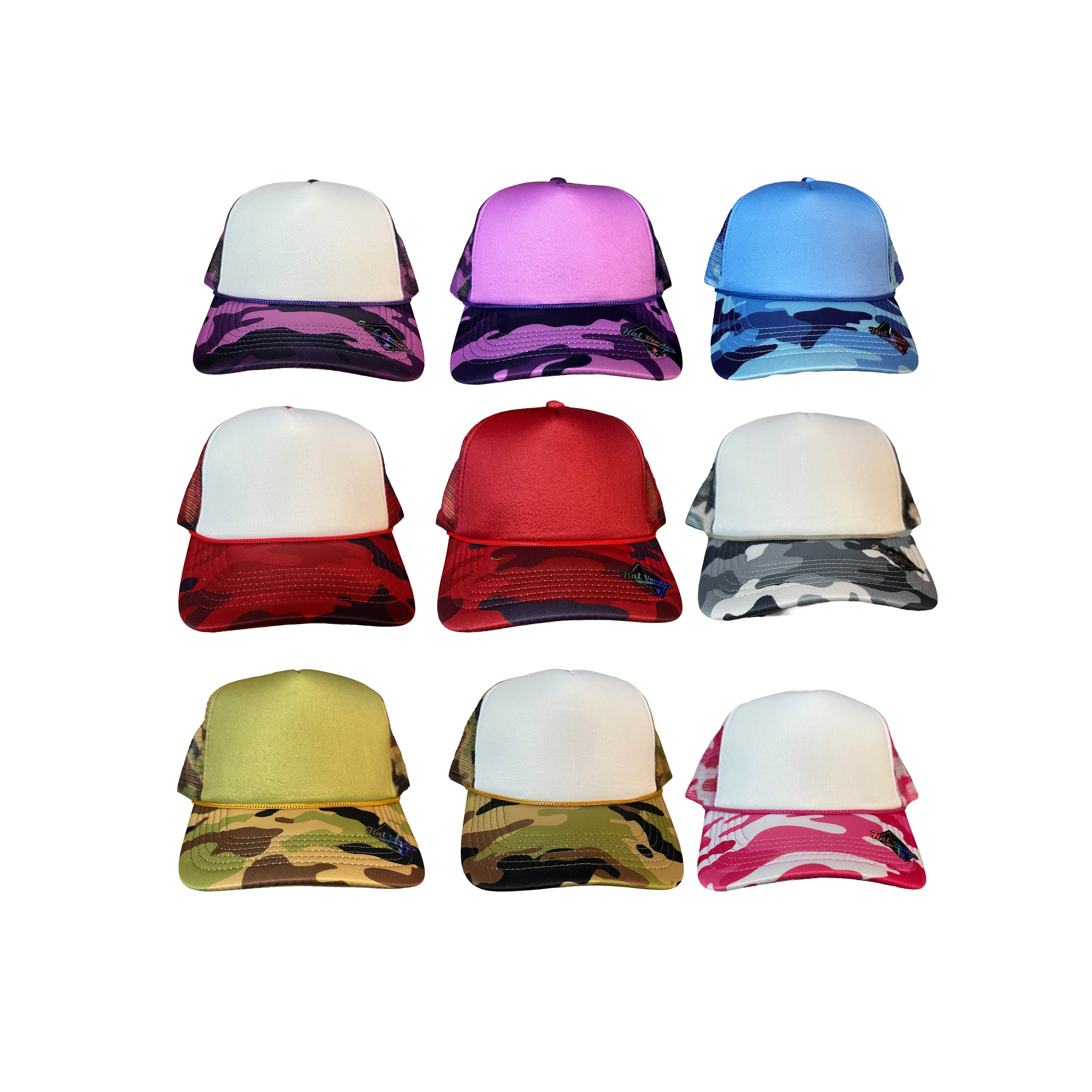 Blank camo trucker hat outlet