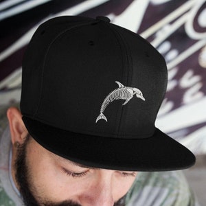Skelephin Snapback Hat: Miami Fins Fan Gear