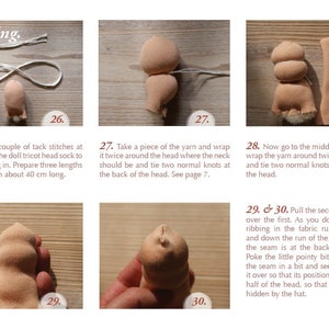 TUTORIAL PATTERN DIY EBook Babies First Doll in English Snuggle Doll Waldorfdoll Instant Download Tutorial Step by Step Instruction image 4