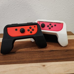 JoyCon Side Grip Attachments 2 Pack | Customizable Colors | Large JoyCon Grip | Switch Shell | Switch Accessory | Gamer Gift