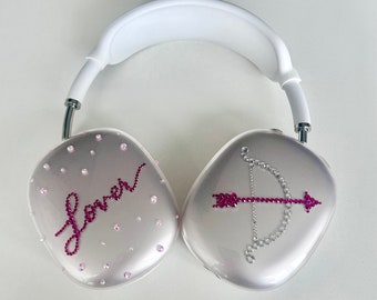 Lover Airpods Max の宝石がちりばめられたカスタムヘッドホンカバー