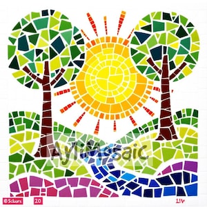 Paket med 125 mallar - olika mosaikmönster | Utskrivbara mallar | PDF-mönster att rita | Schabloner | Direktnedladdning