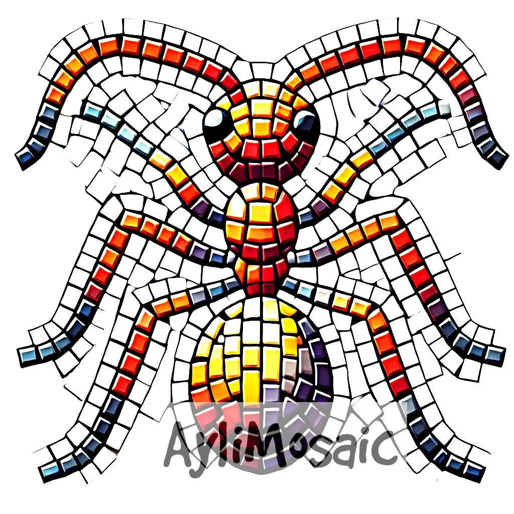 Pack of 7 Templates - Patterns - Ant Mosaic Designs | Printable ...