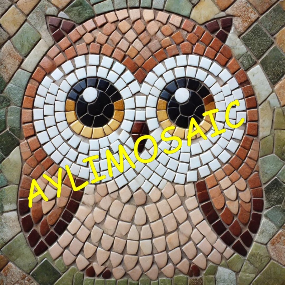 Pack of 20 Templates - Cute OWL Mosaic Patterns | Printable Templates ...