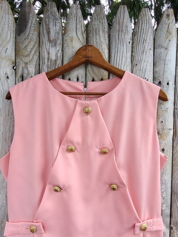 Vintage Pink Handmade Dress 1960s