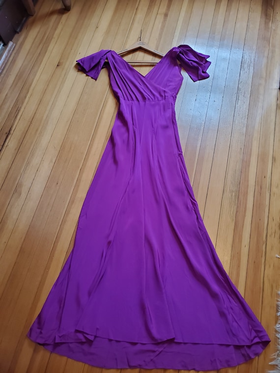 Chanel purple silk dress - Gem