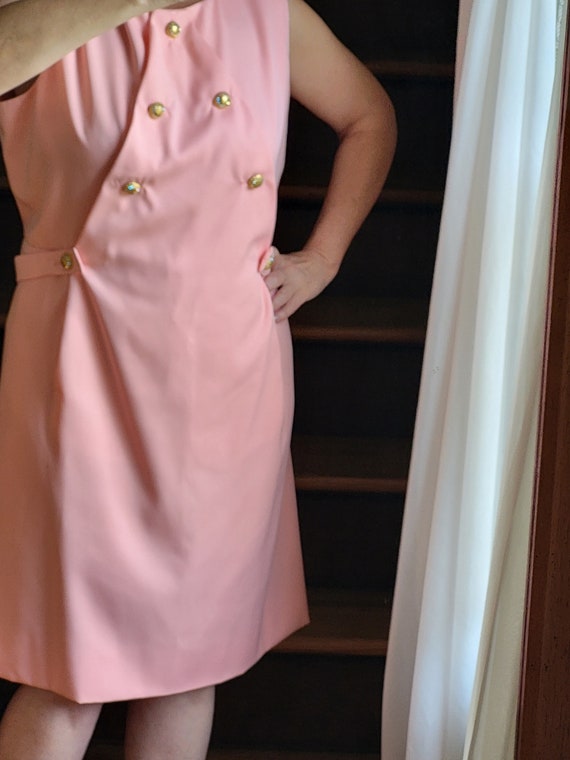 Vintage Pink Handmade Dress 1960s - image 6