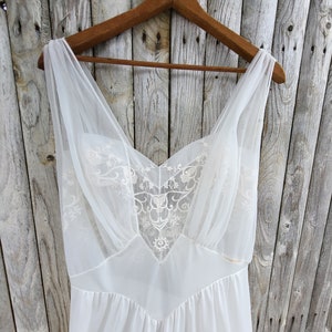 Vintage 1940s Gorgeous Sheer Wedding Gown