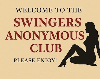 Funny Anonymous Prank Postcard – “Swingers Anonymous Club Membership Approved” – Hilarious Adult Gag Gift