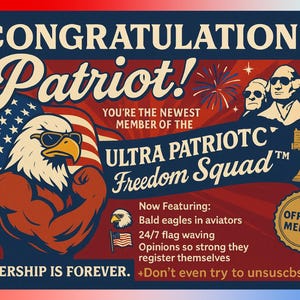 HILARIOUS Anonymous Prank Postcard – "You're Registered as a REPUBLICAN!" – Gag Gift for Hardcore Democrats