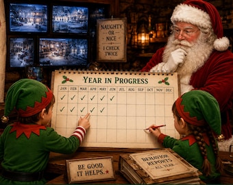 Mid-Year Reminder Postcard from Santa – He’s Still Watching!