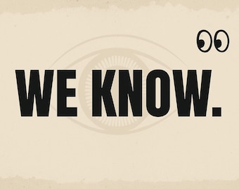 Anonymous Prank Postcard – “WE KNOW” Edition – Sent Without a Trace