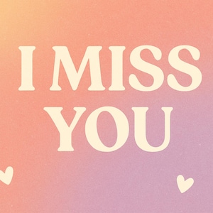 Anonymous “I Miss You” Postcard Sent Secretly – Heartfelt Surprise Mail Gift