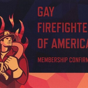 Gay Firefighters Of America Prank Postcard - Sent Anonymously To Your Victim