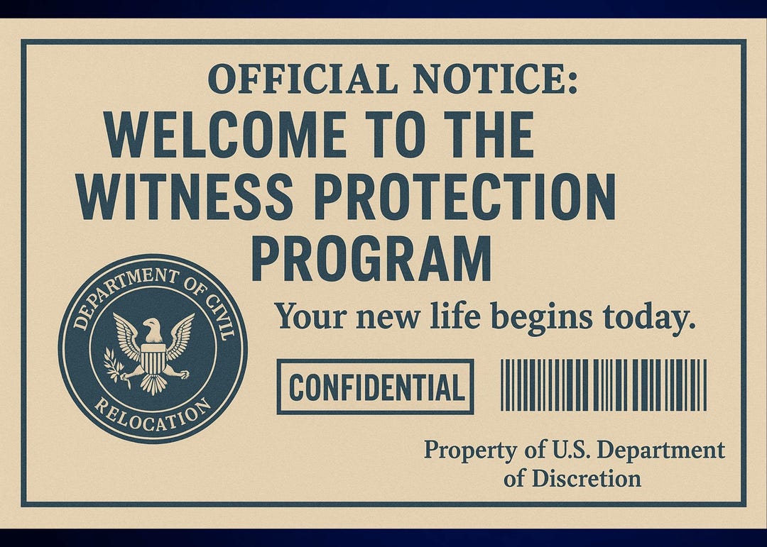 Welcome Protection Funny Prank Postcard – “welcome to the Witness Protection Program ...