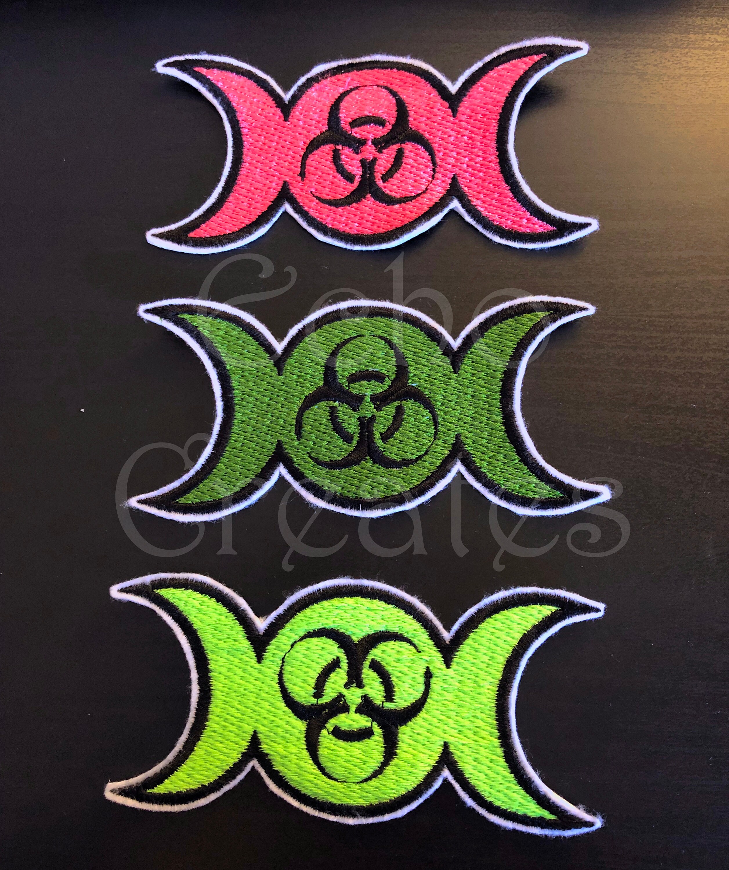 Sewing & Needlecraft Post Apocalyptic Pagan Machine Embroidered Triple ...