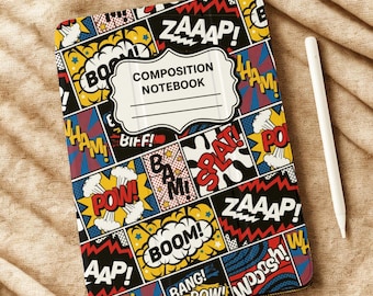 Comic Book Sound Effects iPad Folio Case | POP ART Zaaap Boom Pow