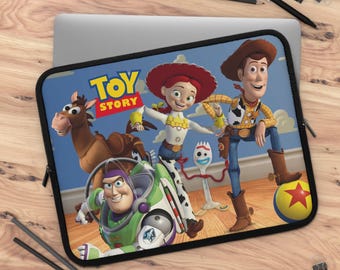 Toy Story Character Collage Laptop Sleeve | Woody Buzz Jessie Forky