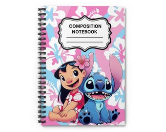 Lilo and Stitch Composition Notebook spiral notebook | Ruled lined