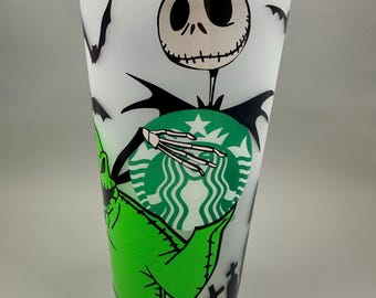 Jack & Oogie Starbucks 24oz Cold Cup