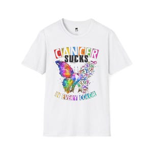 Cancer Sucks in All Colors T-Shirt