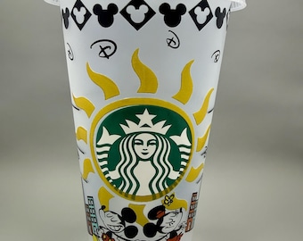 Mickey & Minnie Stroll Starbucks 24oz Cold Cup