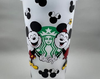 Mickey & Minnie Smiles Starbucks 24oz Cold Cup