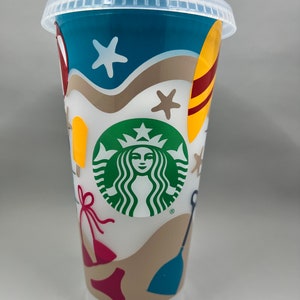 Beach Day Starbucks 24oz Cold Cup - Etsy
