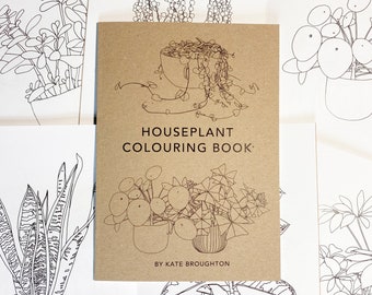 Houseplants Colouring Book - 100% recycled