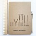 Garden notebook - 100% recycled - A5 size - garden tools notepad - gift for gardener - allotment / gardening gift 
