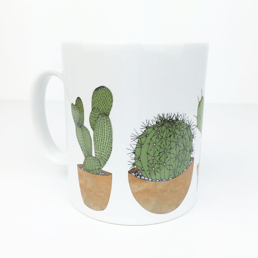 Cactus Mug Cactus Print Mug New Home Gift Cactus Gift Etsy UK
