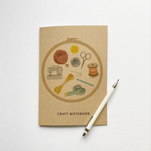 Craft A5 plain recycled notebook