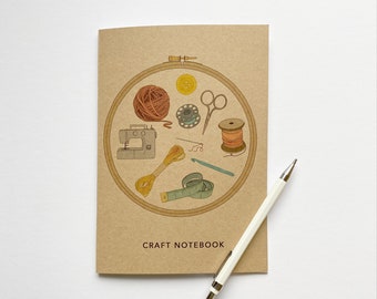 Craft A5 plain recycled notebook